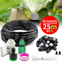Outdoor Misting Cooling System Mist Sprinkler Nozzle Plant Irrigation Water Mister Nozzles Set