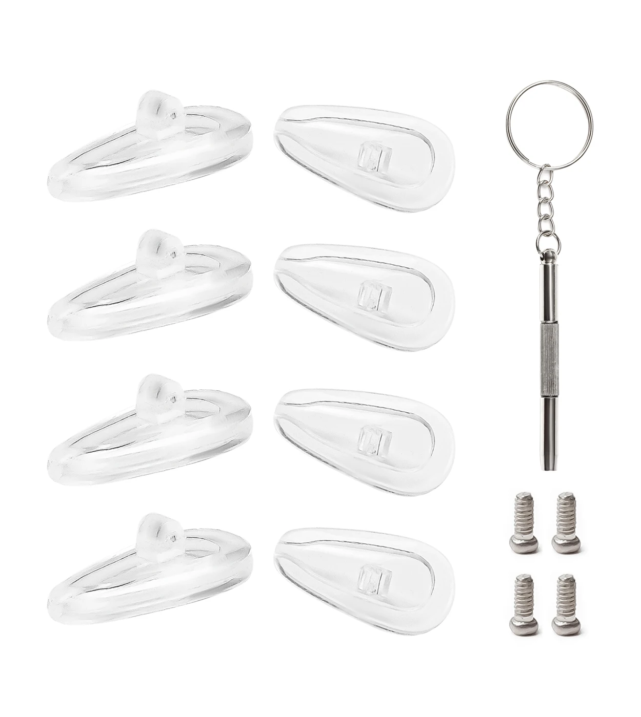 Value Pack Universal Nose Pads Nosepiece Replacement for RB8783D RB8777D Sunglasses - Silicone Anti-slip