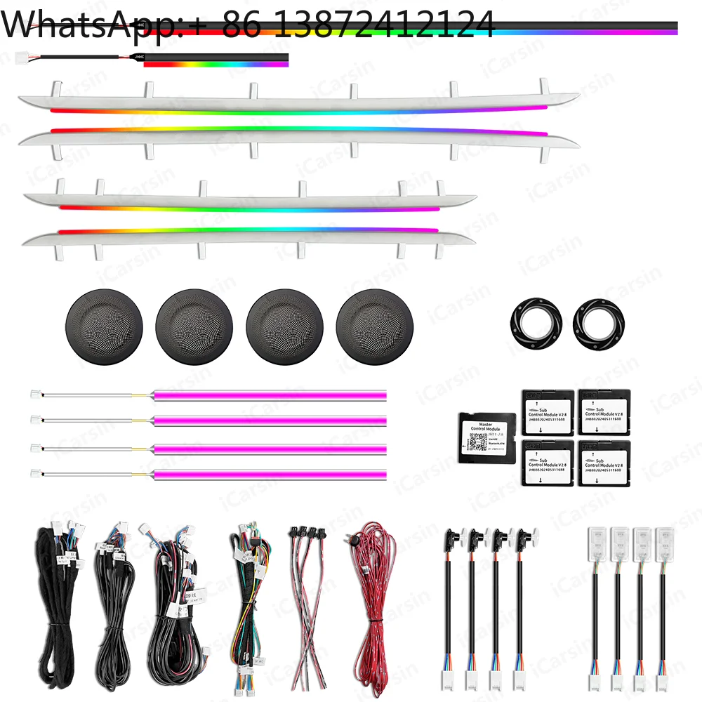 

Icarsin 64 Colors Dynamic Ambient Light for BMW 1 Series 2016-2023 F20 F40 Interior Lighting Upgrade Accessories