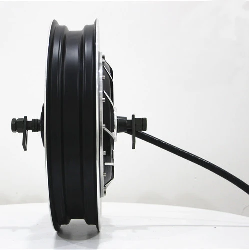 Motor QS de alta qualidade 72V5000W motocicleta elétrica motor de freio a disco de 3,5-16 polegadas