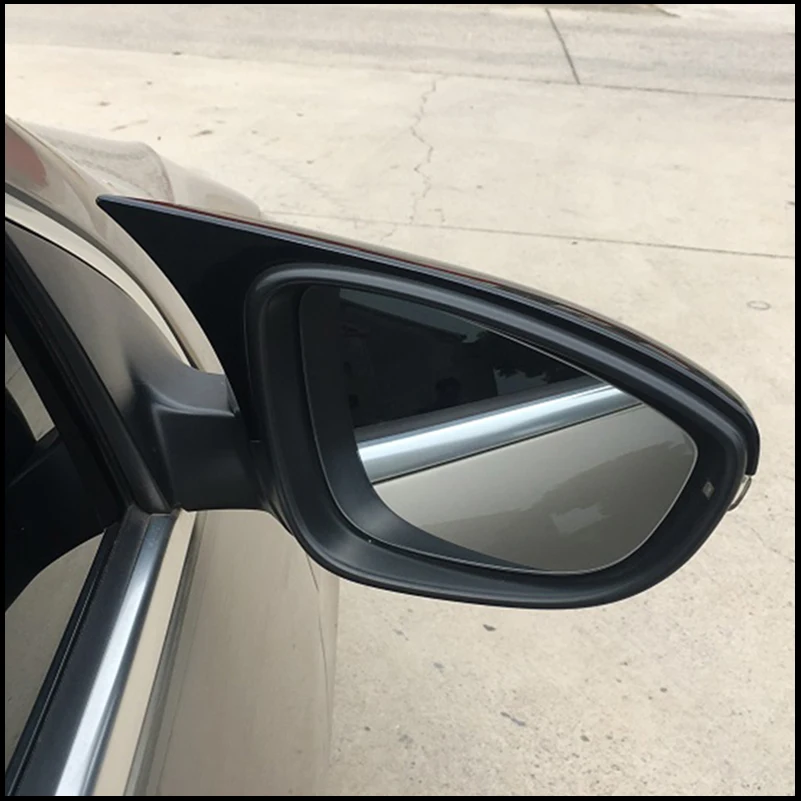 

For Volkswagen VW Passat B7 Euro 2011-2017 Door Side Wing Rearview Mirror Cover Cap Trim With Horn Car Styling Auto Accessory