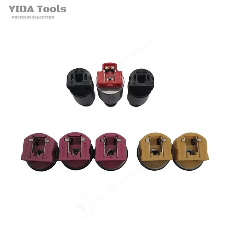 YIDA Transmission Solenoid Valve Kit with Wiring Harness 8 Pcs for  A6GF1 A6GF2 Automatic Gearbox