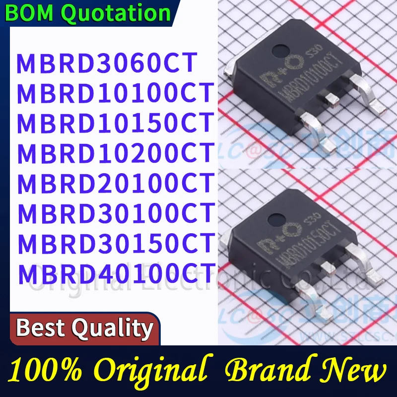 5pcs/lot MBRD3060CT MBRD10100CT MBRD10150CT MBRD10200CT MBRD20100CT MBRD30100CT MBRD30150CT MBRD40100CT