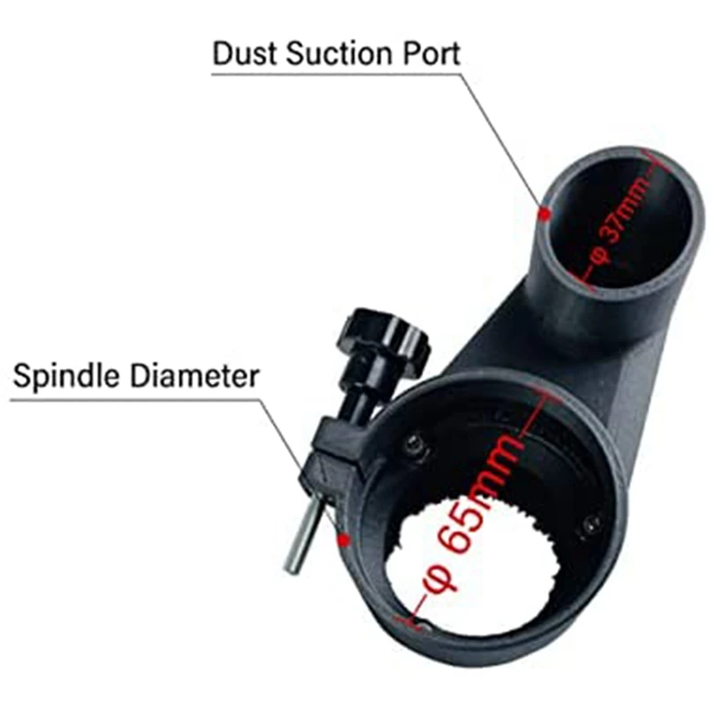 Y21A Spazzola Aspirapolvere Macchina per incidere Collettore di polveri Copertura per fresatura del router CNC 775 300W 500W Mandrino (65mm)