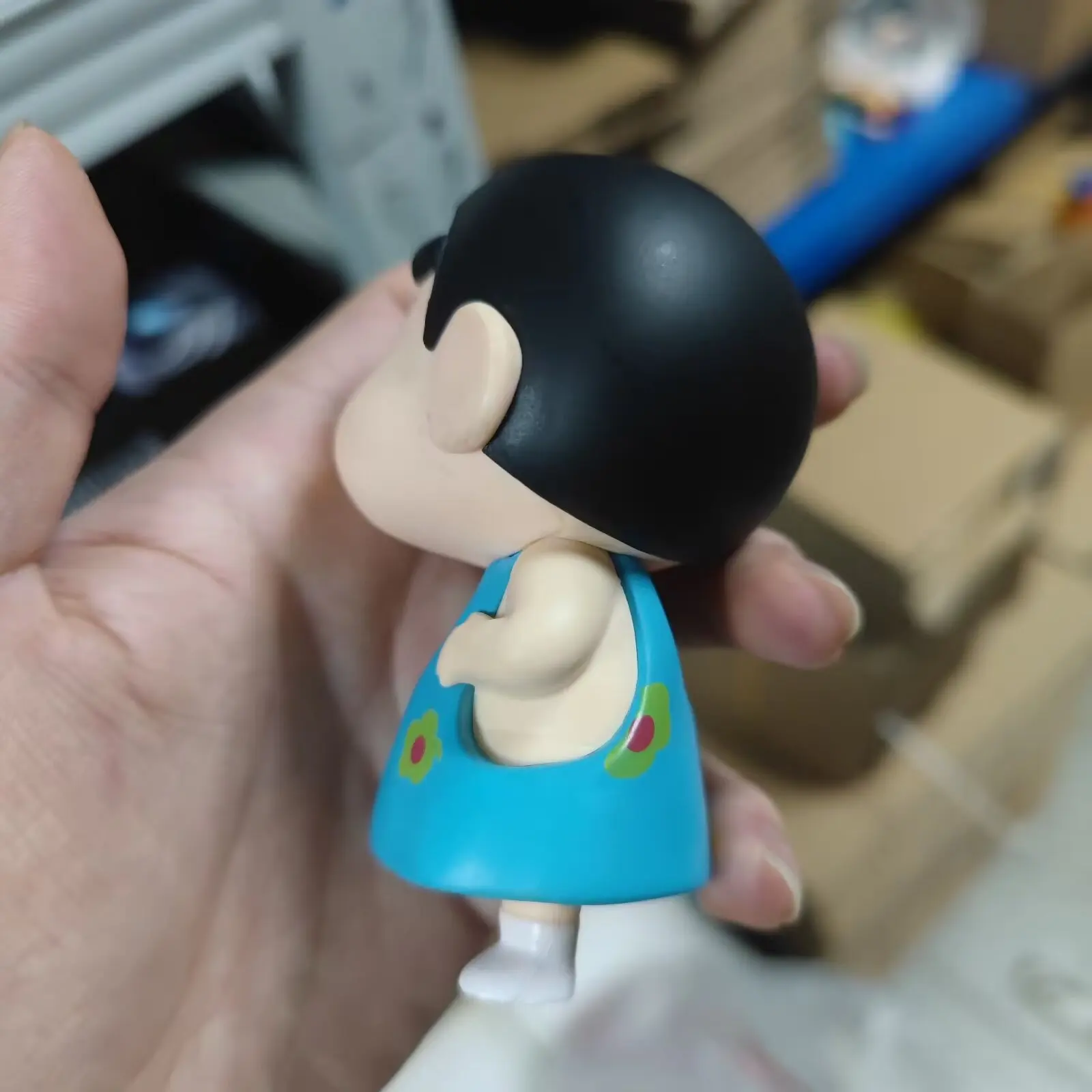 10CM Hands-on-Hips Hat Shin-chan Figura 10cm Crayon Shin-chan Toy Gift Figure Trendy Toy Himawari Shin-chan Model