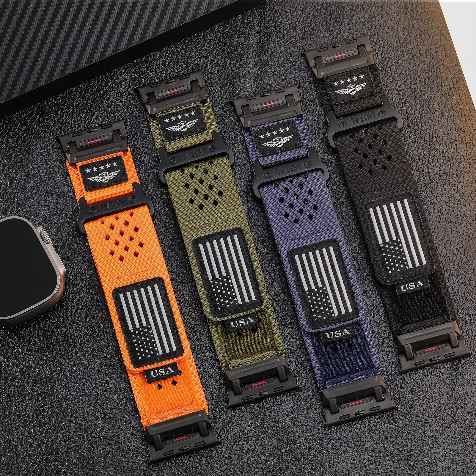 Trail loop for Apple Watch Ultra 2 Band 49mm 44mm 45mm 46mm 42mm Sport Nylon correa bracelet iWatch series 10 9 7 6  8 se Strap image 4