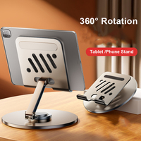 360° Rotation Tablet Stand for Galaxy Tab S9 S8 S7 S6 FE Lite Ultra Plus Foldable Aluminum Phone Holder for iPad Pro Air 12.9 15