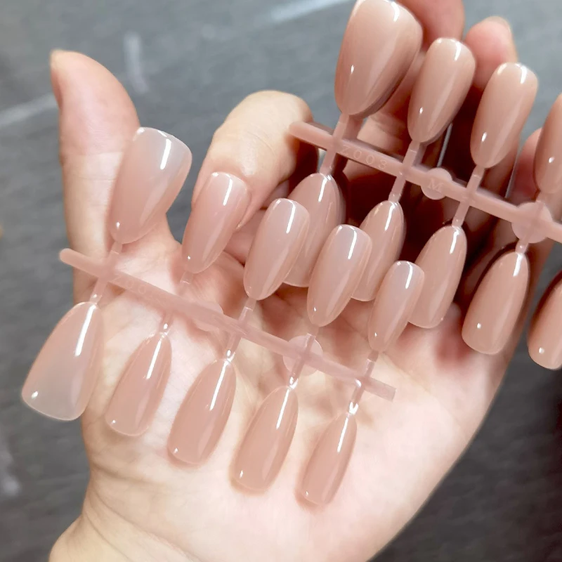 10 قطعة الأظافر كاذبة اضغط على نصائح شفافة طبيعية ممارسة هلام البولندية عرض الأظافر وهمية ممارسة مانيكير أداة