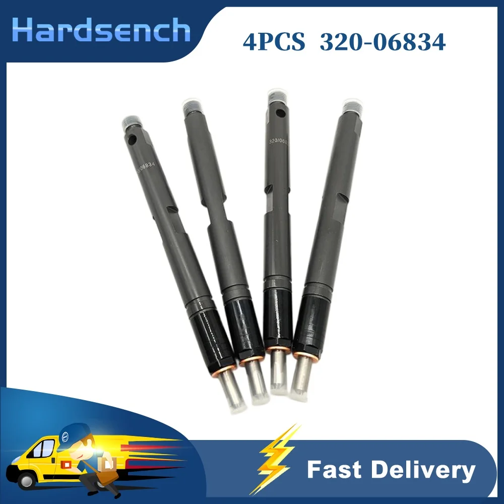 4PCS Per Set Diesel Fuel Injector 32006834 320-06834 for JCB Engine 444 Backhoe Loader 3CX 4CX