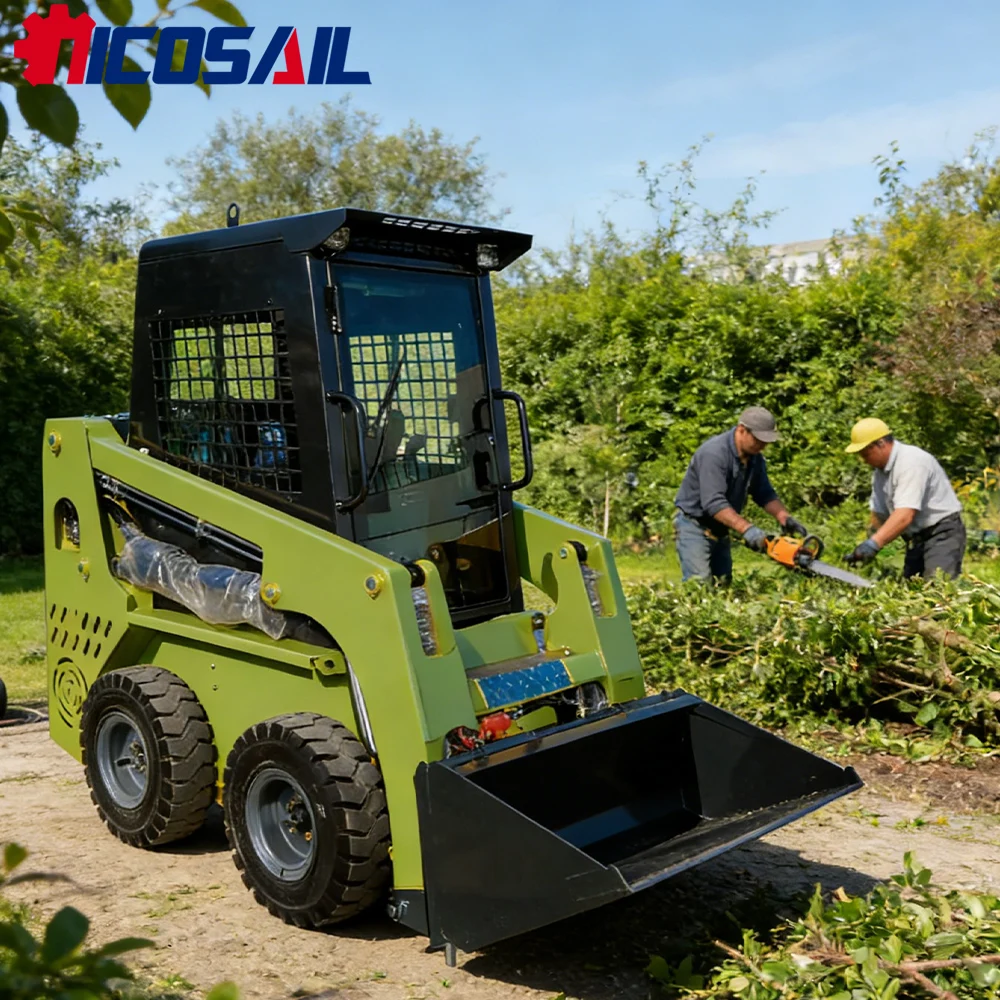 

Nicosail JC25 Small Skid Steer Loader High Performance for Farm Hay Handling Hauling Work