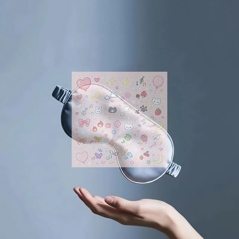 Double-Sided Silk Sleeping Eyeshade Light Blocking Breathable Travel Sleep Eye Mask Protective Safety Goggle Eye Wear
