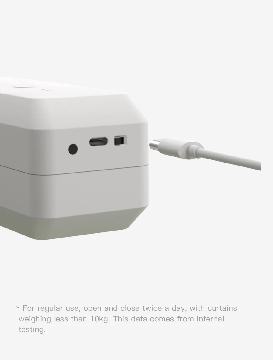 Zemismart Zigbee Vorhangroboter, wiederaufladbarer Elektromotor für römische Stange I Typ U Typ Track, Arbeit mit Tuya Alexa Google Home – Detail 16