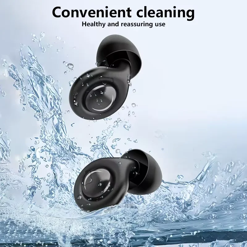 Silicone Ear Plugs Sleep Noise Cancelling Reusable Hearing Protection Anti Noise Earplugs for Concerts Travel Sleeping Ear Plug