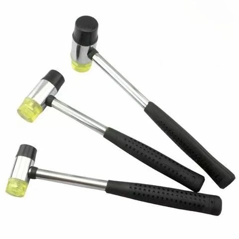 Double Face Soft Tap Rubber Hammer Removeble Rubber Head Wear-resisting Rubber Guitar Luthiers Tool