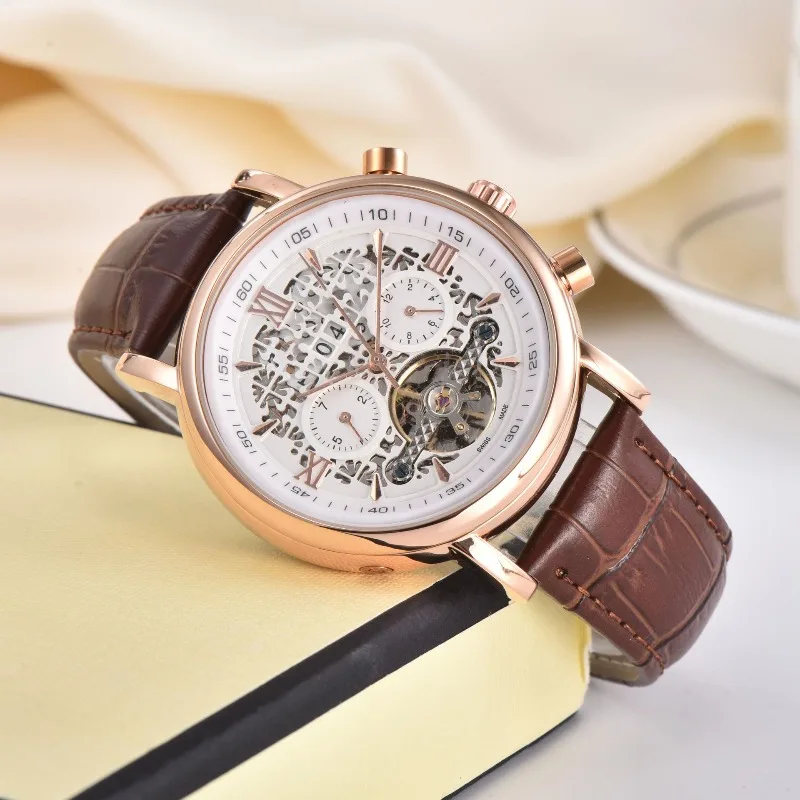 ​2025 Men's Automatic Mechanical Watch Stainless Steel Band Sapphire Crystal Waterproof Business Casual Luminous Self-Winding