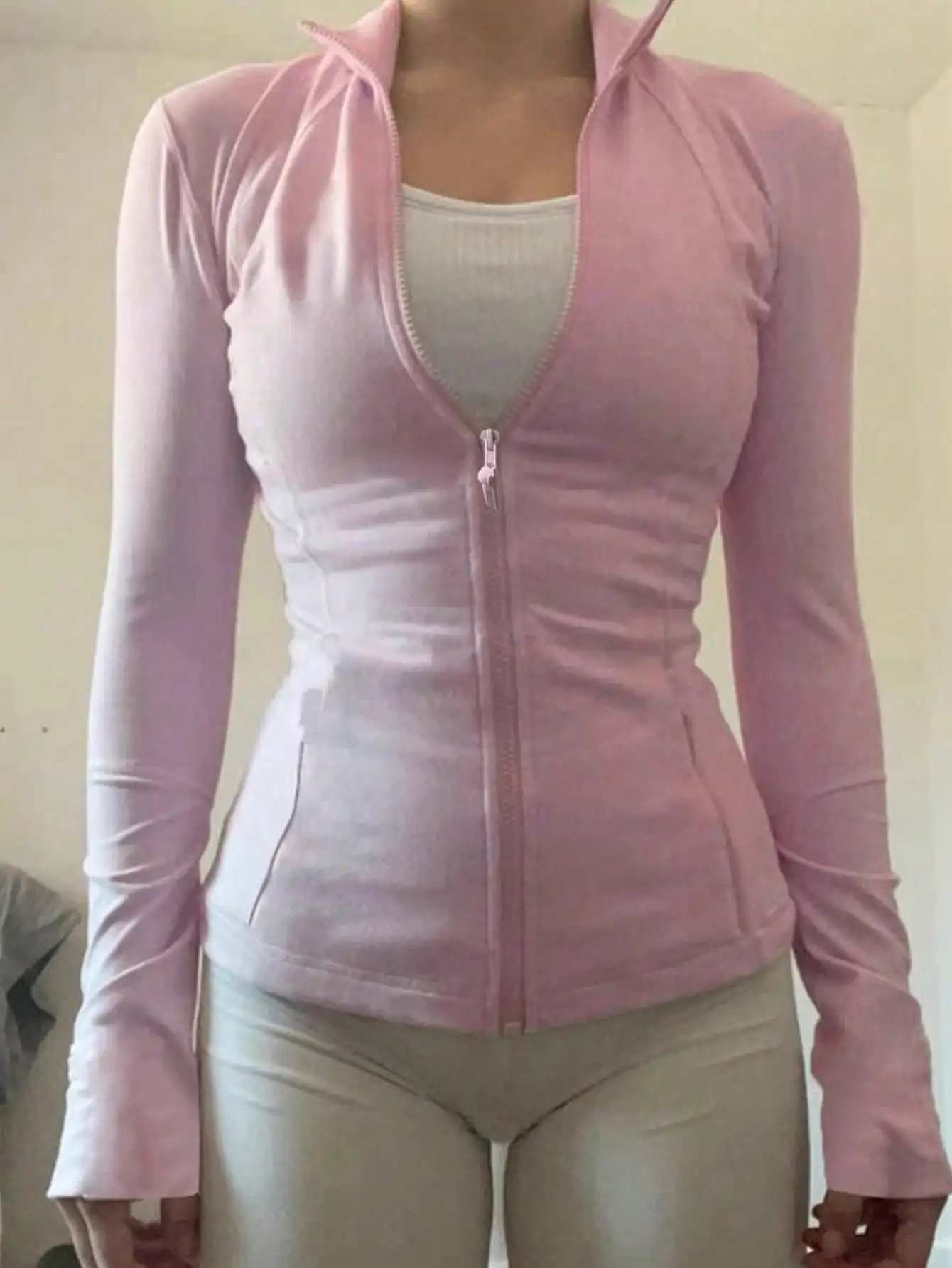 Chaqueta deportiva/Activewear informal de ajuste Regular para mujer, primavera, otoño, ropa de mujer, abrigos para mujer