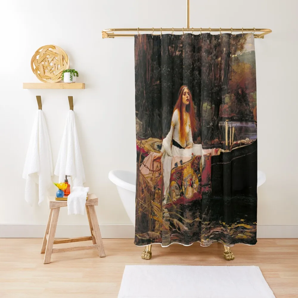 

The Lady of Shallot - John william Waterhouse Shower Curtain Anime Bathroom Anime Shower Curtain