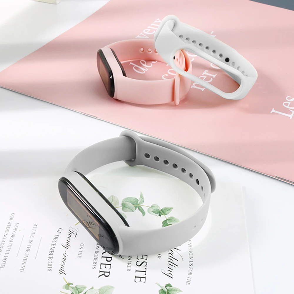 Strap for Mi Band 7 6 5 4 3 Bracelet Xiaomi Mi Band 5 4 Strap Silicone Sport Watchband for Wristband 7 6 3 Replacement Wristband