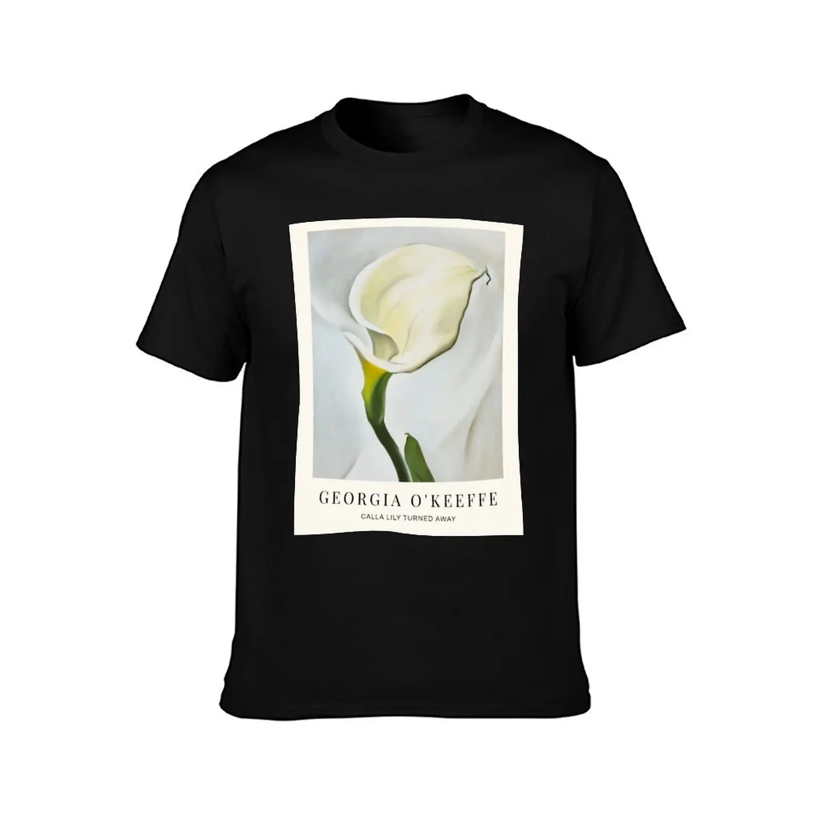 Calla Lily Turned Away by Georgia O'Keeffe T-Shirt Fitness Quick Dry Short Sleeve Top T-Shirt