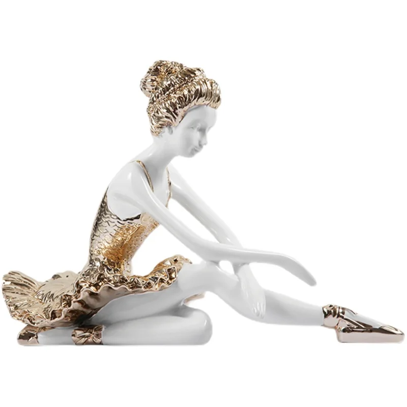 

Ballet Dance Girl Decoration Living Room foyer Wine Cabinet Soft Decoration Creative European TV Cabinet Model Room Home Furnish