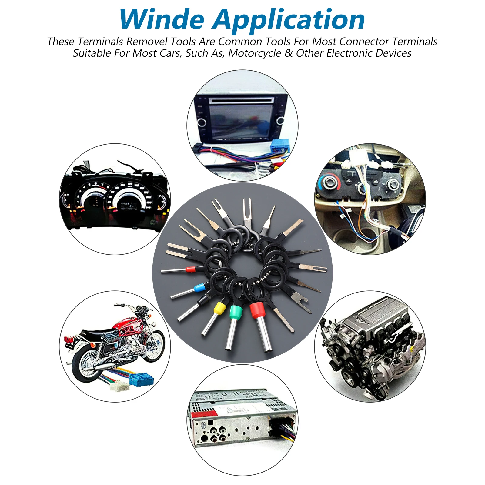 

76Pcs Wire Terminal Removal Tool Kit Pin Extractor Electrical Connector Repair Automotive Depinning Tool Set Portable Storage