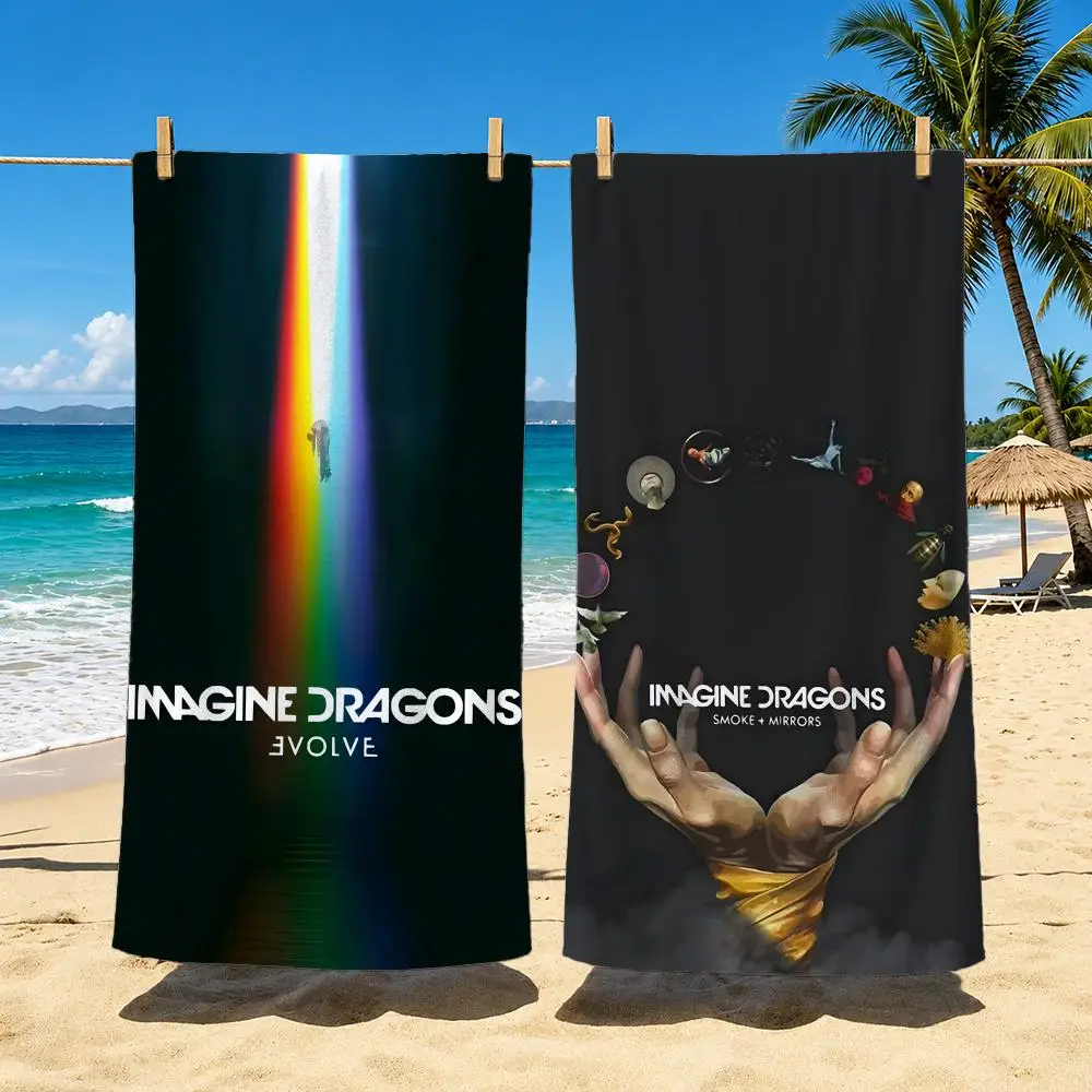 Band Imagine Dragons Towel Towel Soft Pool Gift For Travel Gym Shower Cool Camping Quick Dry Sports  Large Beach Towel