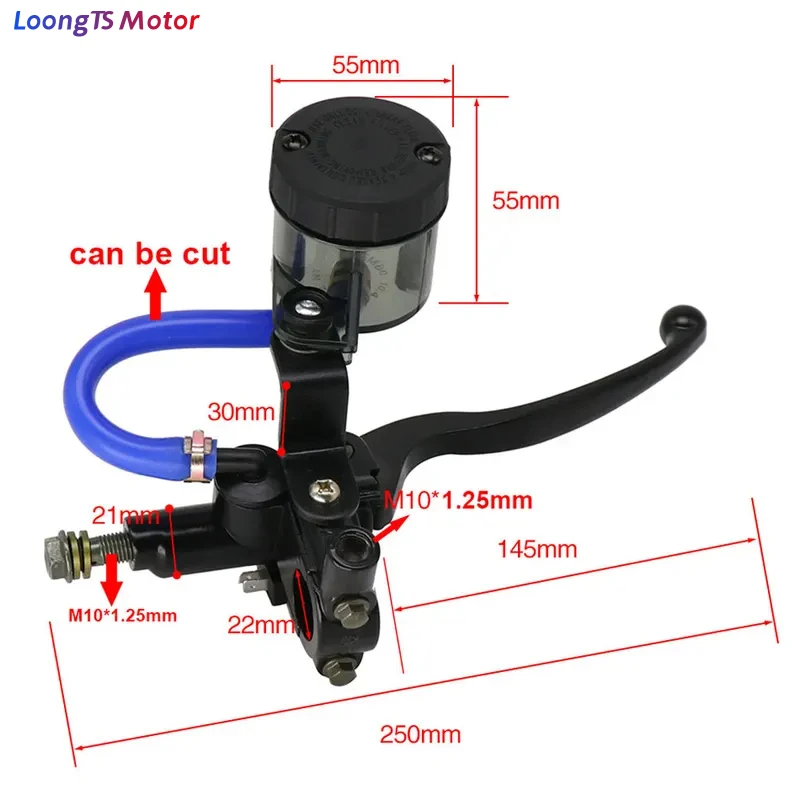 22mm Universal Motorcycle Accessories CNC Hydraulic Brake Clutch Reservoir Levers 7/8