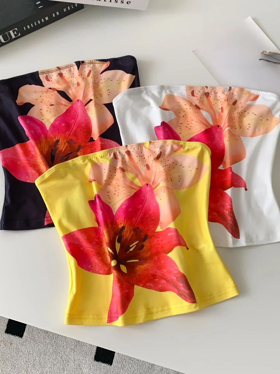 

Slimming Printed Crop Top Tank Vest Women's Faionable Summer Slim Fit Base Layer irt Hot Girl Sle Commute Trend