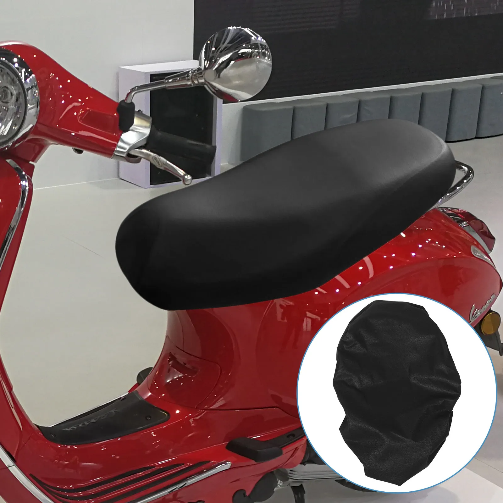 

Universal Motorcycle Seat Cover Waterproof PU Protector for Electric Vehicle Scooter Mesh Cushion Sleeve Rainproof