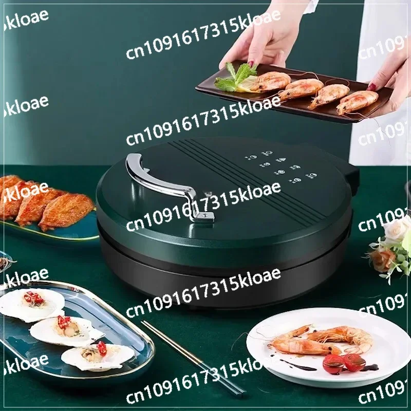 Double Sided Heating Pancake Pan Electric Skillets Pizza Tortilla Maker Electric Baking Pan Crepe Maker Machine