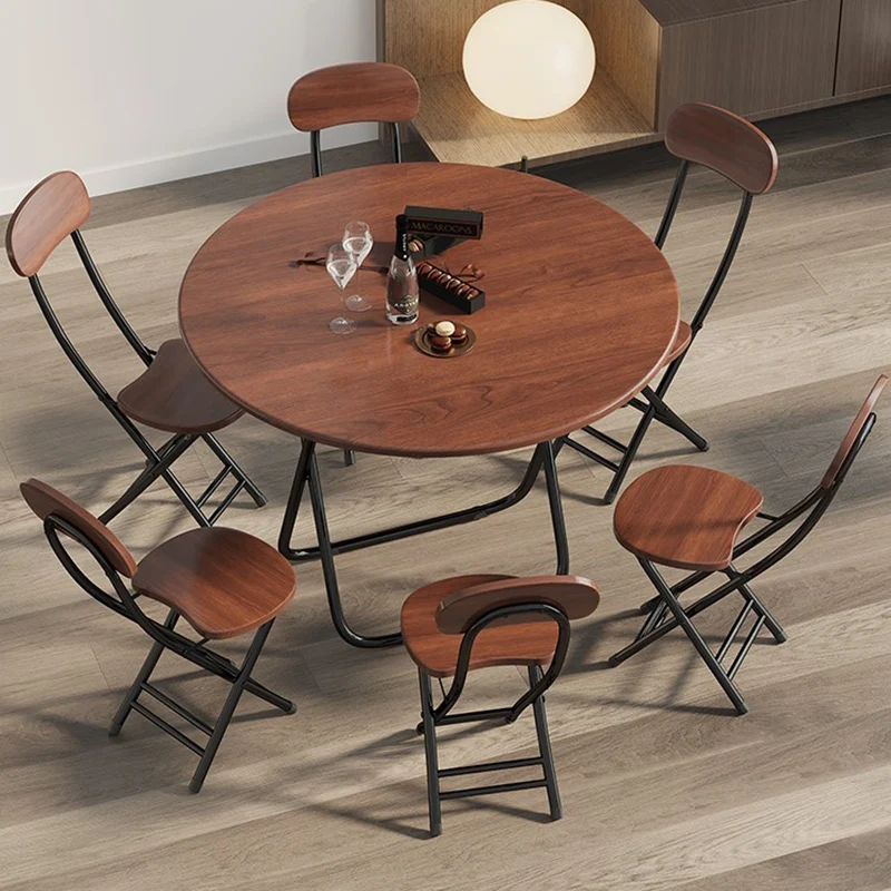 Dinner Folding Dining Table Kitcjen Coffee Round Dressing Table Side Desk Chair Center Multifunction Mesa Garden Furniture Sets