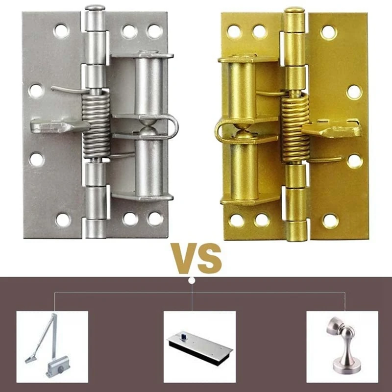 Automatic Door Closer Hinges For Cabinet Wardrobe Multi-Function Detachable Spring Hinges Positioning Door Closer