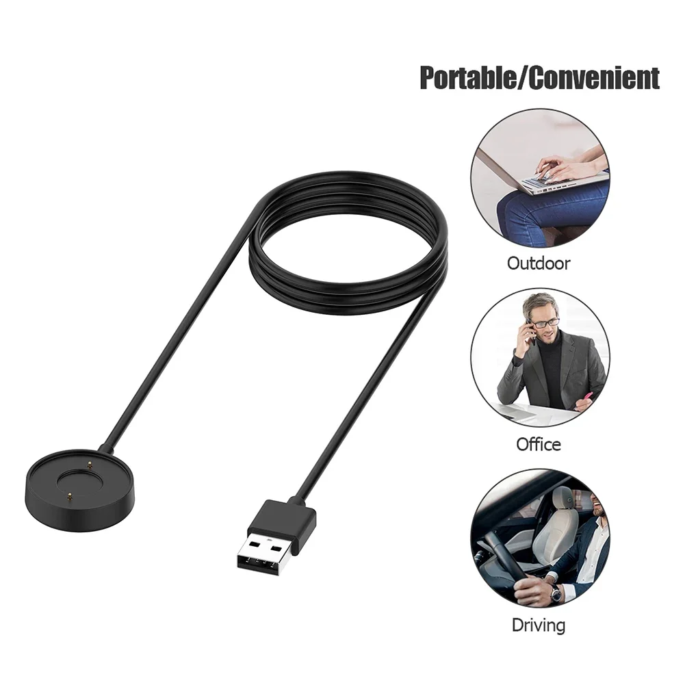 3 Feet Cable USB Charger Small Element Elegant Watch Comfortable for Fossil Hybrid HR Smartwatch Fast Charging Cord