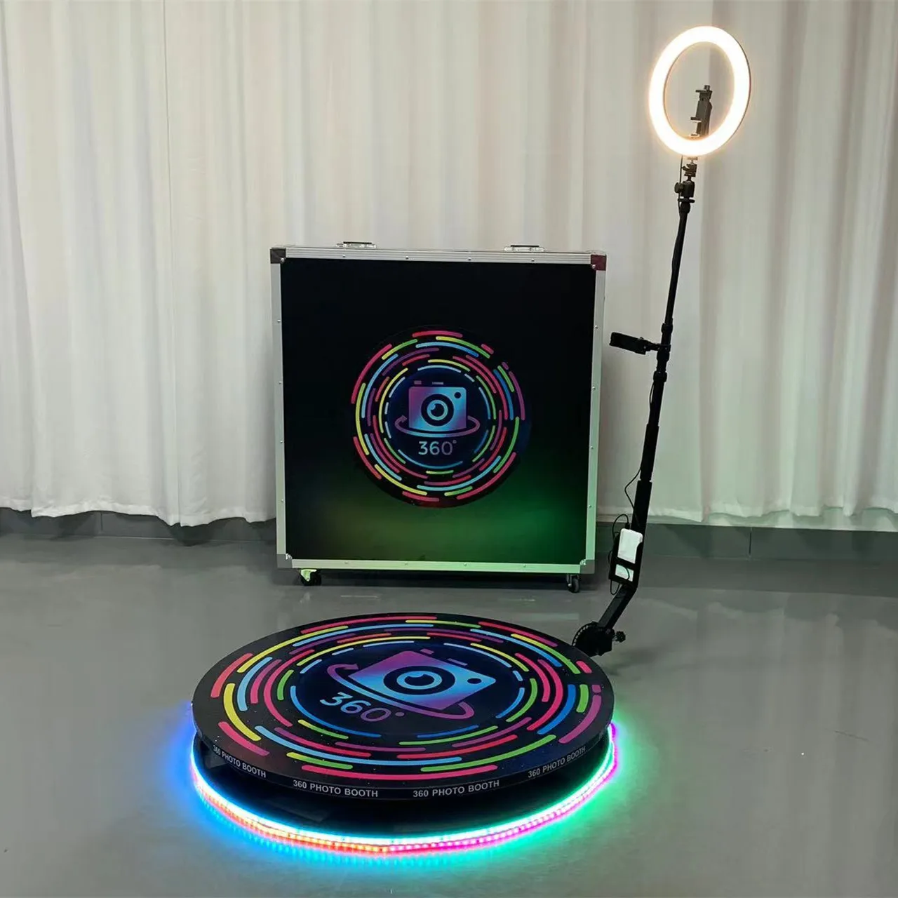 Rotating 360 Photo Booth New 360 Photobooth Machine Portable Selfie Platform Spin 360 Degree Photo Booth