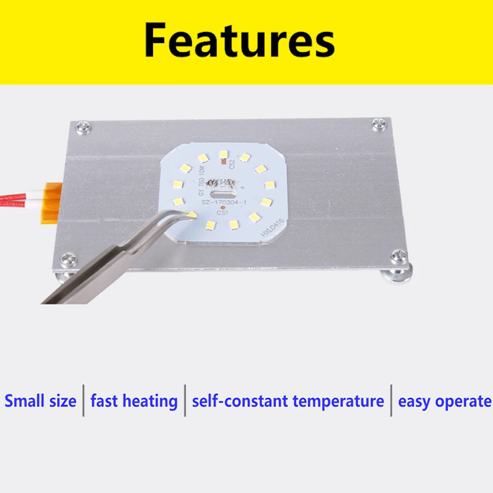 Ptc Heating Plate Soldering Station Demolition Hot Plate Chip Aluminum Desoldering BGA LED Lamp Remover Welding Station