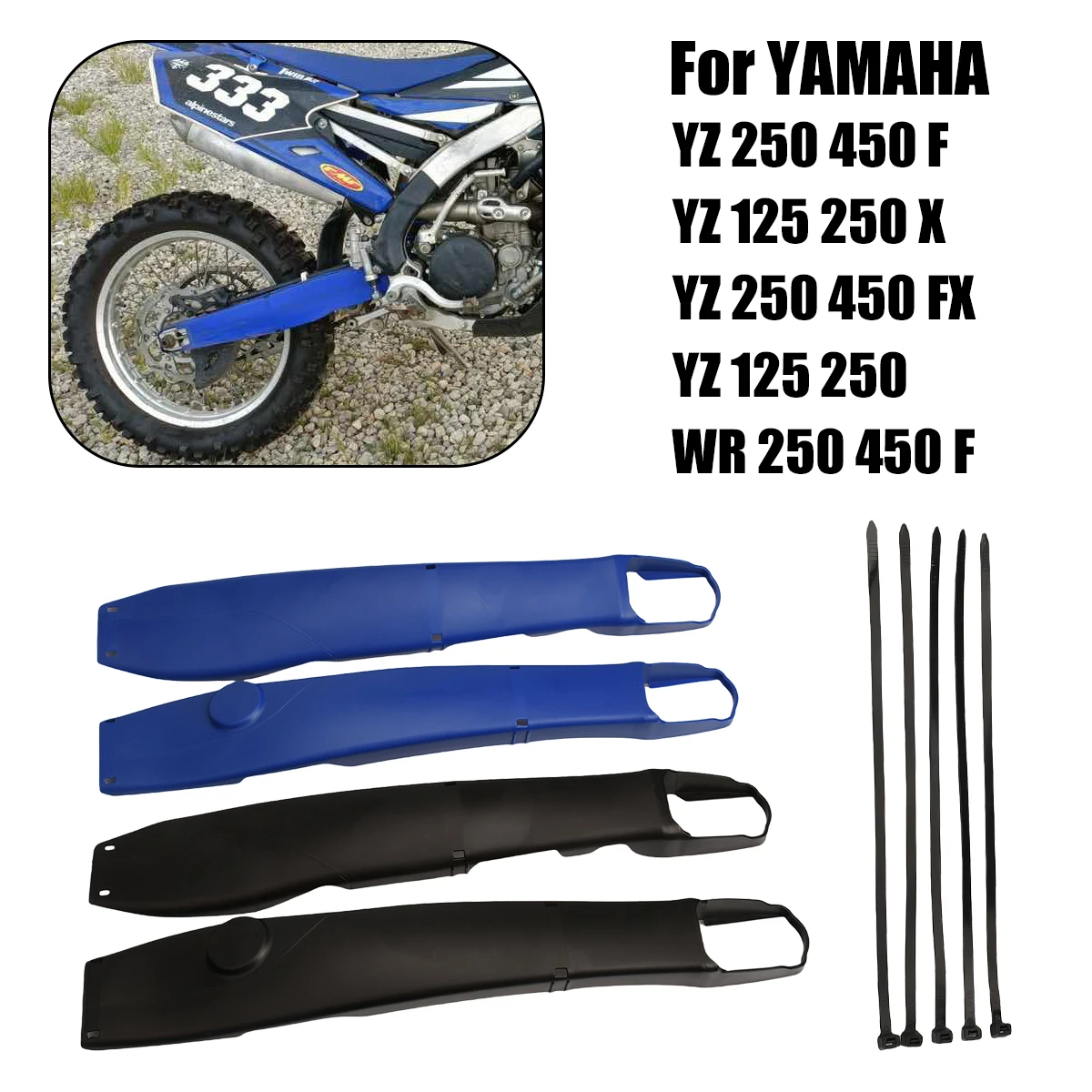 

Motorcycle Swingarm Swing Arm Protector For YAMAHA YZ250F YZ450F YZ125X YZ250X YZ250FX YZ450FX YZ125 YZ250 WR250F 450F 2008-2024