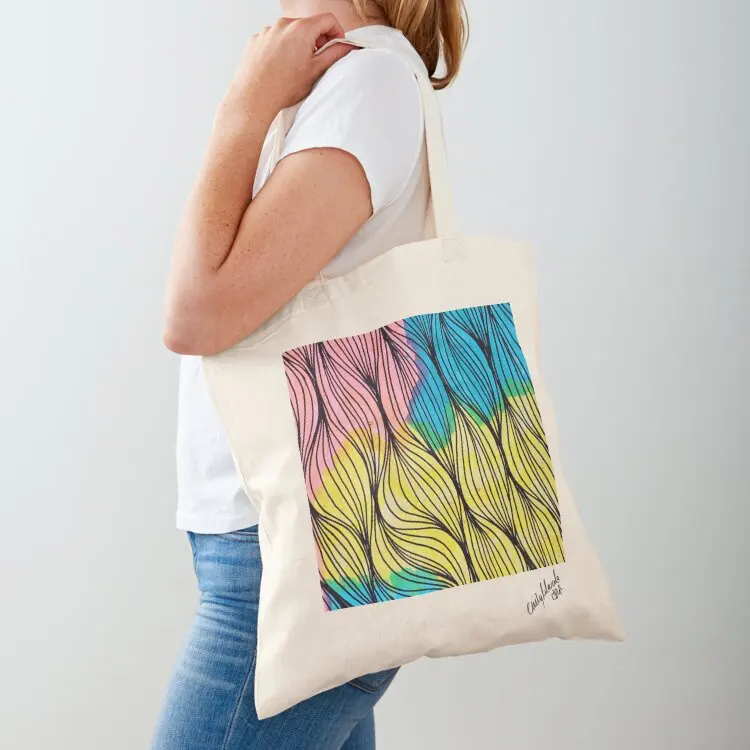 

a drawing i made. Tote Bag women bag eco bag folding female hand ladies