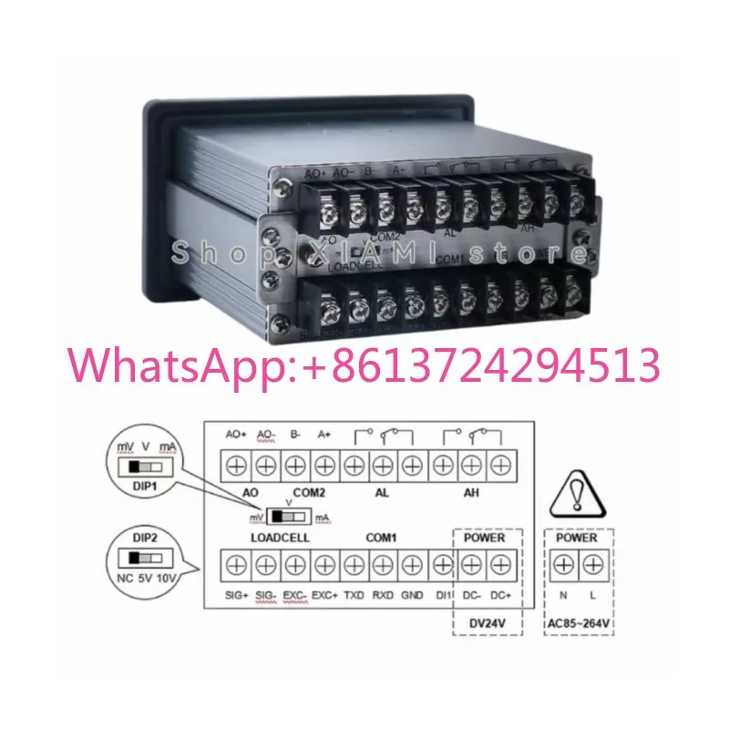 BST106-B60S(L) وحدة تحكم قياس قوة مؤشر الوزن الصغيرة مع Modbus/RS232/RS485/4-20mA الأصلي
