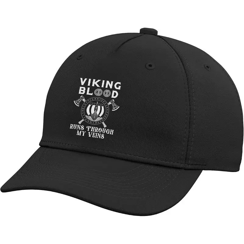 Viking Blood Runs Through My Veins Adjustable Baseball Hat