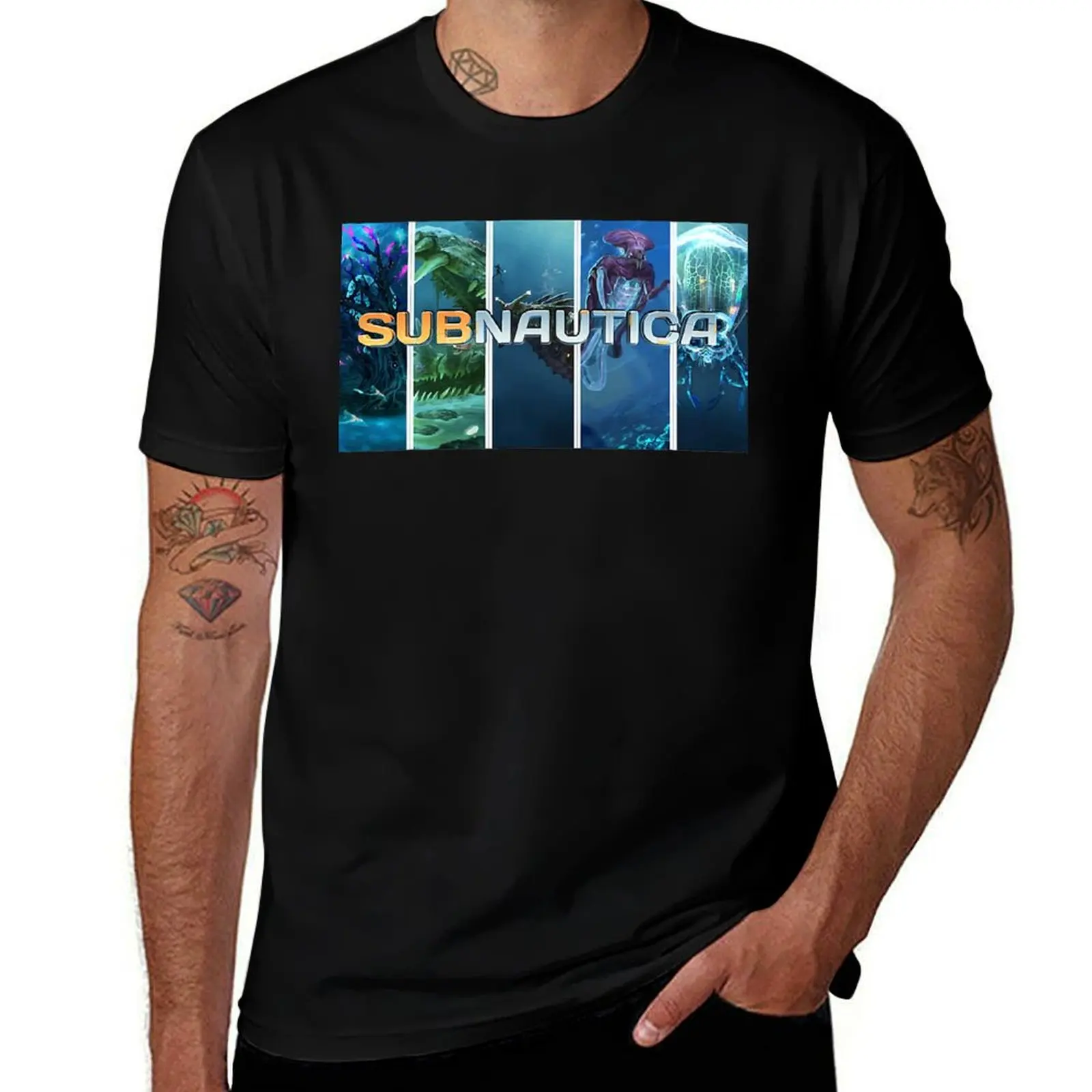 

Subnautica shirt Indie T-Shirt cotton t shirt man essential t shirt man t summer T-shirt