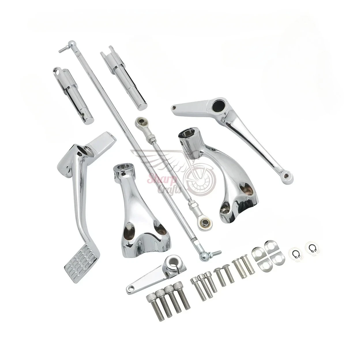 For Harley Sportster Iron XL883 XL1200 72 48 2004-2024 Motorcycle Parts Forward Controls Set With Front Brake Levers Linkage Kit