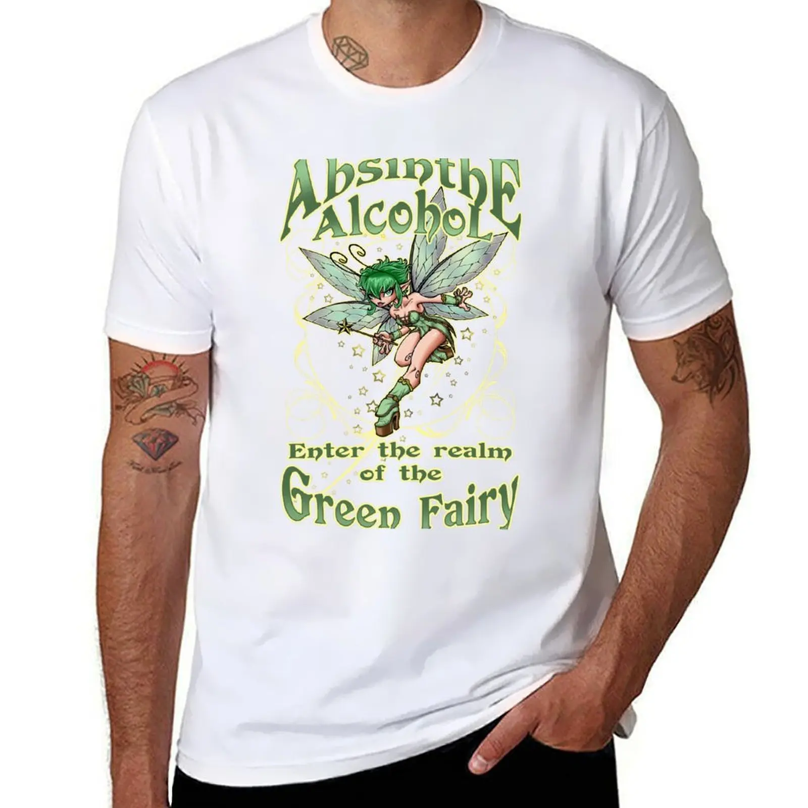 

The green fairy T-Shirt printed t shirts for man funny t shirts cotton T-Shirt
