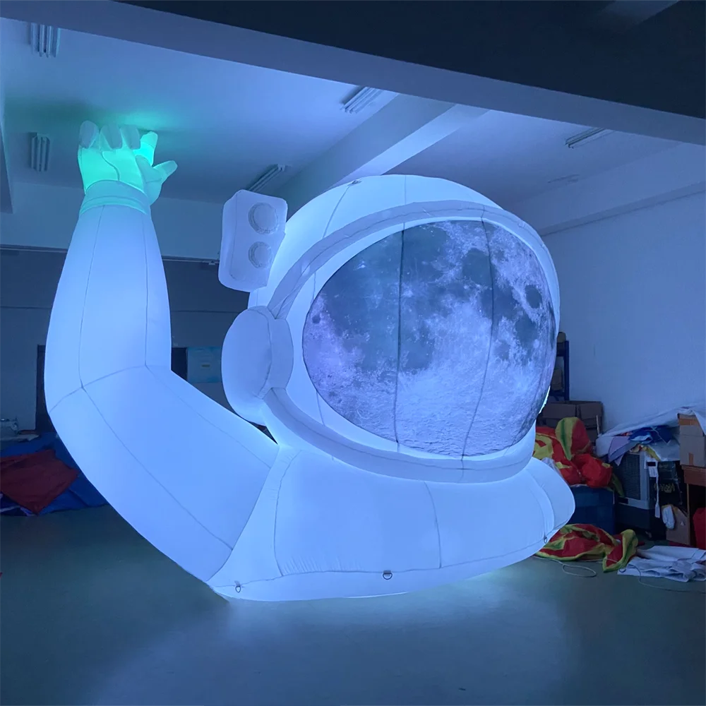 LED Inflatable Astronaut Spaceman Air Model with Blower for Stage Advertising Party Festival Event Decoration