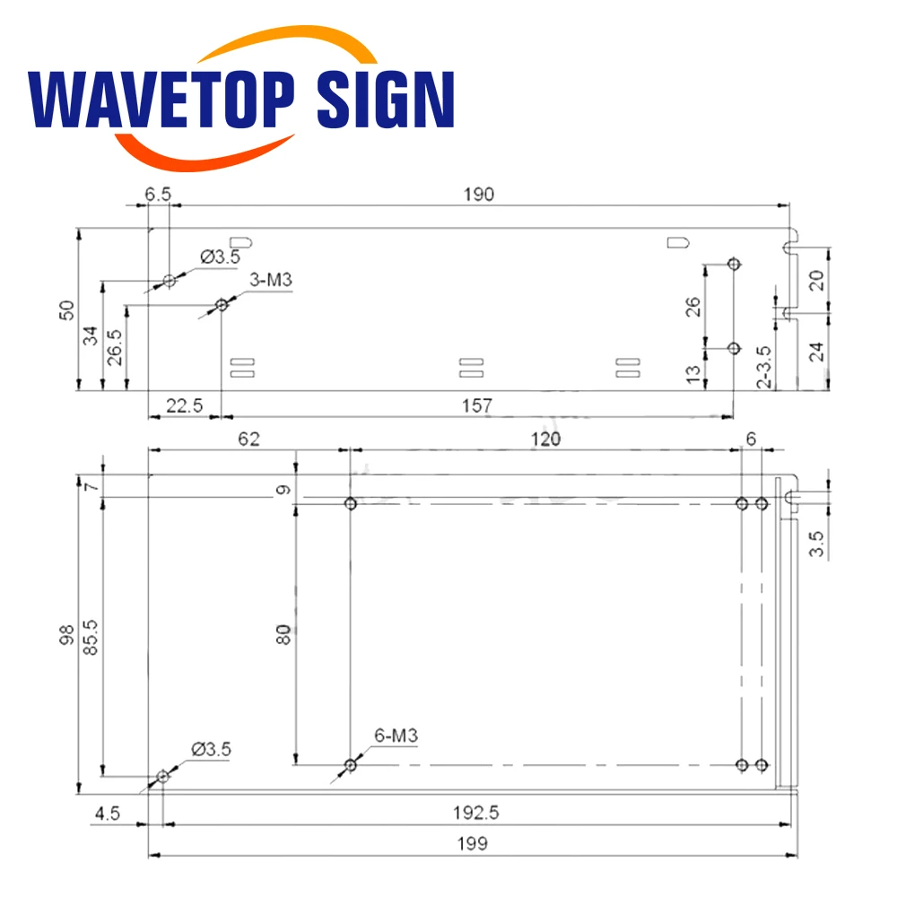 

Блок питания WaveTopSign HF150W-D-L +15V5A -15V5A HF150W-D-Q +24V4A -24V4A для лазерных гальванометрических головок и солнечной энергетики