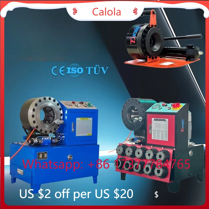 

High Efficiency KSD502A Hydraulic Hose Crimping Machine 1/4"-2" Automatic Wire Rope Press with Gear Pump Motor Core