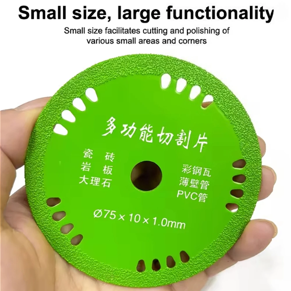 3inch 75mm Diamond Cutting Disc Tile Cutter Marble Tile Ceramic Porcelain Cut Saw Blade Bore10mm Mini Grinder Plate