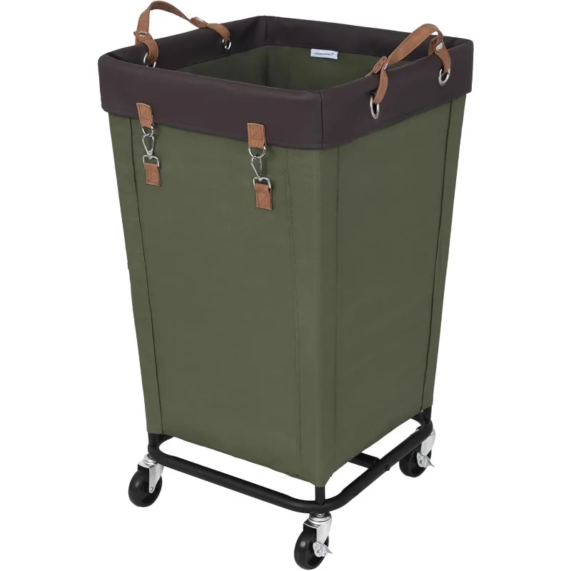

160L Laundry Basket with Wheels, Large Rolling Hampers for Clothing Organizer, Dirty Clothes Basket for Hotel