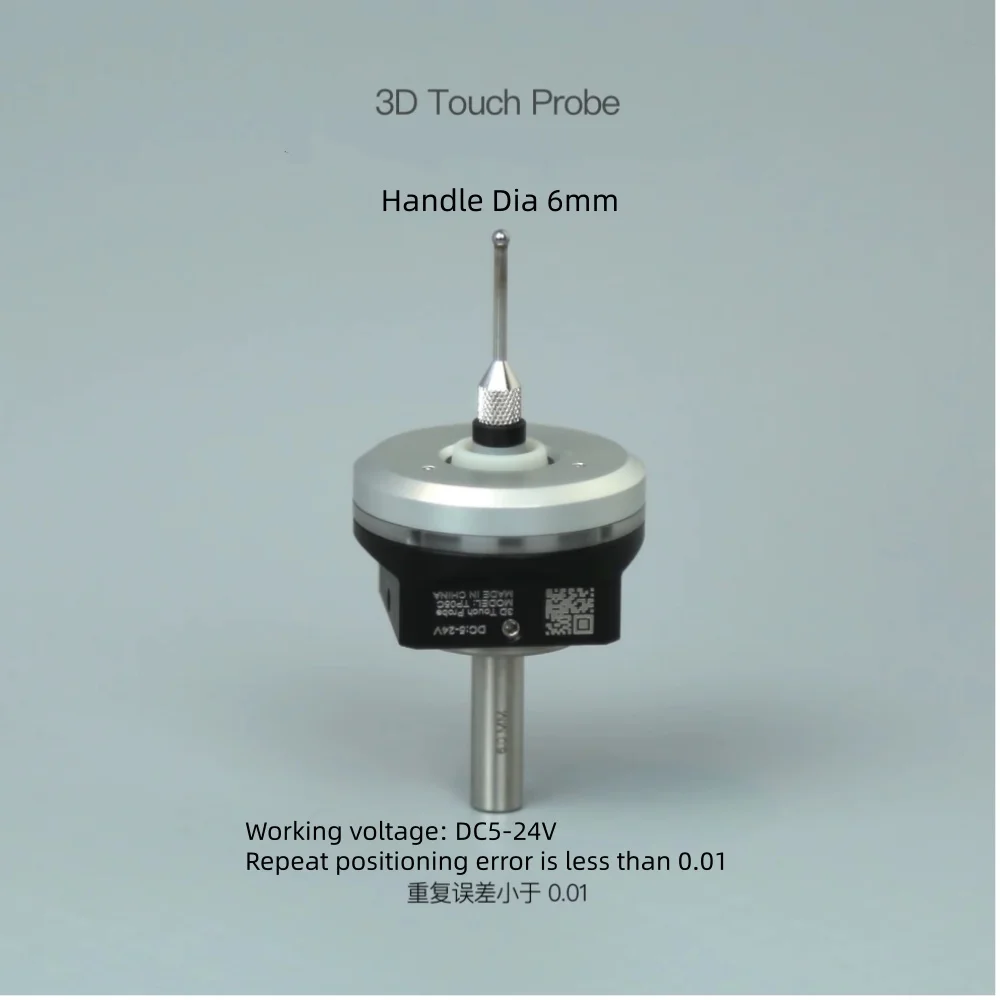 TP06 Anti-Roll 3D Touch Probe Edge Finder Centering Desktop Probe CNC Compatível com MACH3 e GRBL