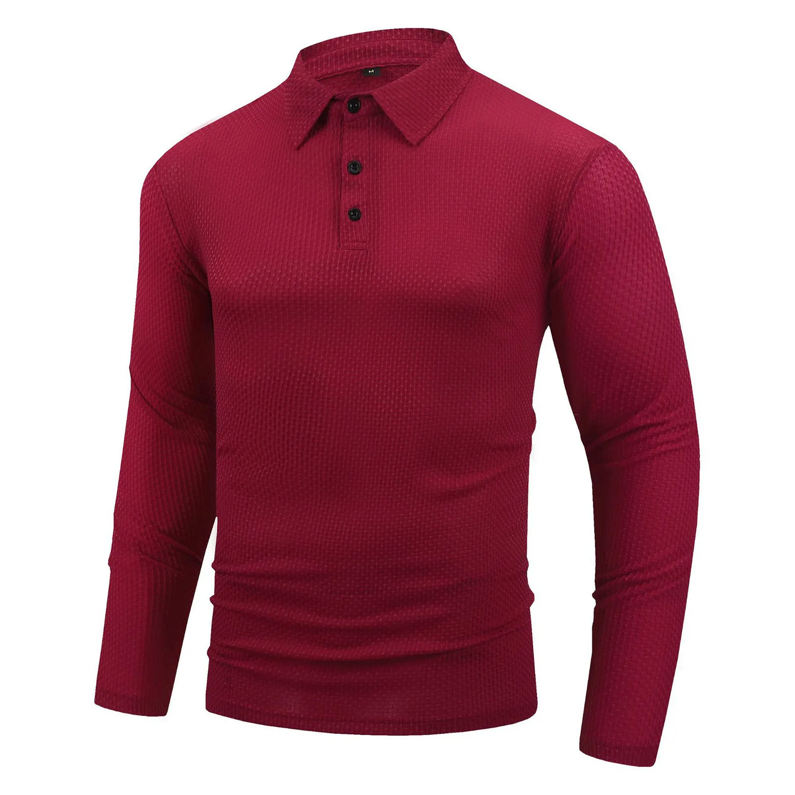 

2024 New Polo T-shirt Color Cotton T-shirt Autumn Pullover Fitness For Men Clothing Men's Long-sleeved Long Raglan Sleeves