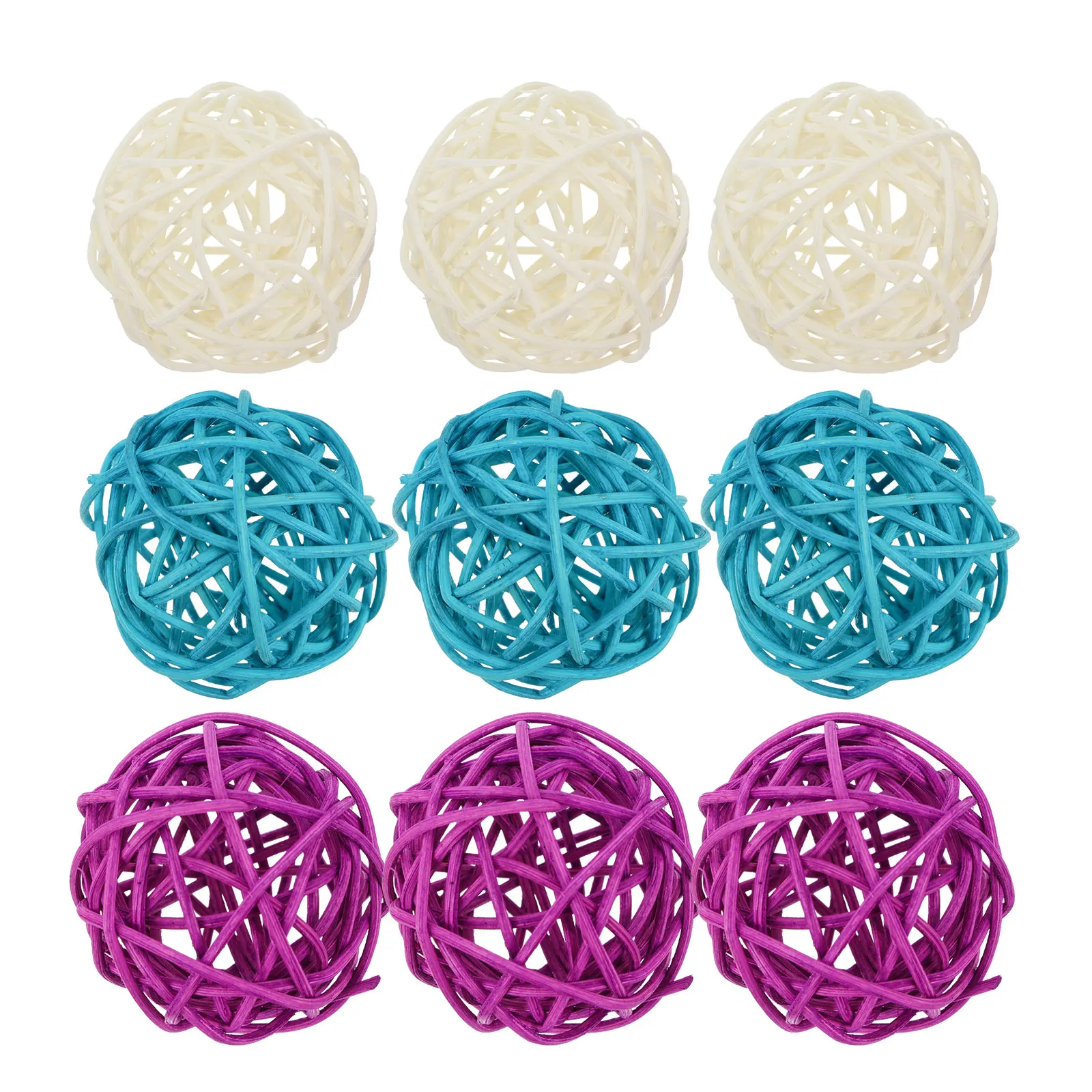 

15pcs Rattan Balls Handwoven Natural Decorative Home Party Easter Birthday Kitchen Diy Craft Rattan Balls Office Space